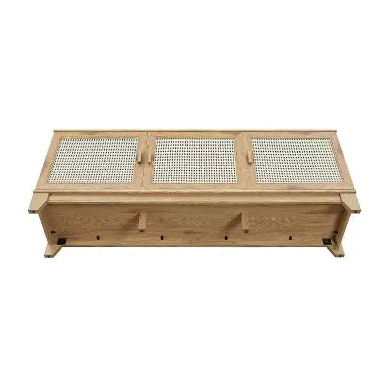 Mobile TV Sheridan Modern 6 ripiani in canna per TV fino a 55" - Manhattan Comfort