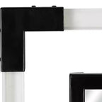 Specchio da parete a doppia cornice in metallo 38x28 con acrilico - Olivia & May