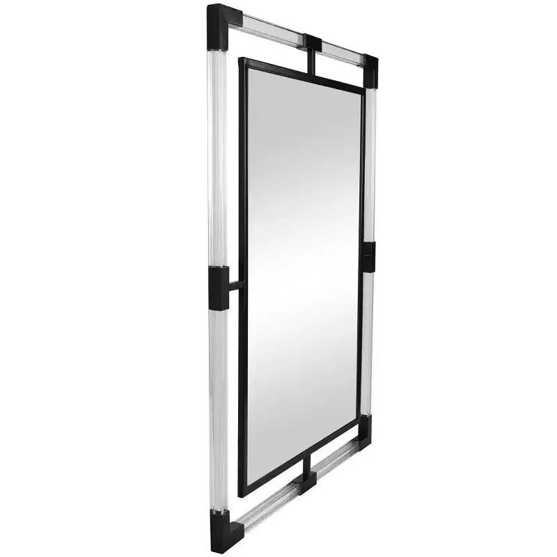 Specchio da parete a doppia cornice in metallo 38x28 con acrilico - Olivia & May