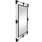 Specchio da parete a doppia cornice in metallo 38x28 con acrilico - Olivia & May