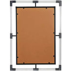 Specchio da parete a doppia cornice in metallo 38x28 con acrilico - Olivia & May
