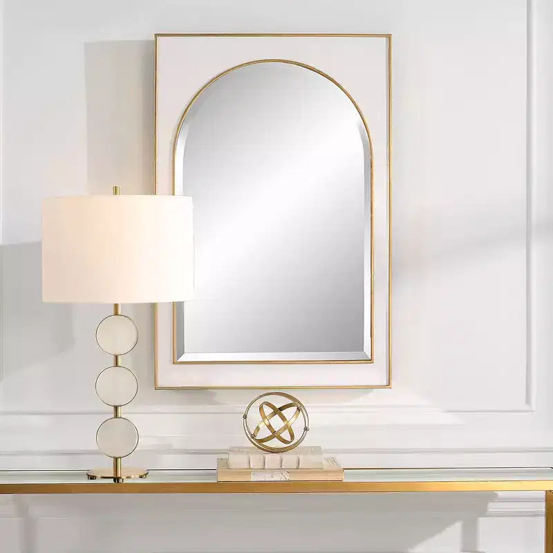 Specchio da Parete Uttermost Crisanta in Foglia d'Oro Anticata 25 x 37 1/2