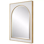 Specchio da Parete Uttermost Crisanta in Foglia d'Oro Anticata 25 x 37 1/2