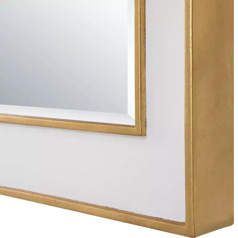 Specchio da Parete Uttermost Crisanta in Foglia d'Oro Anticata 25 x 37 1/2