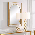 Specchio da Parete Uttermost Crisanta in Foglia d'Oro Anticata 25 x 37 1/2