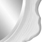 Specchio da parete rotondo Uttermost Sea Coral Matte White 33 3/4