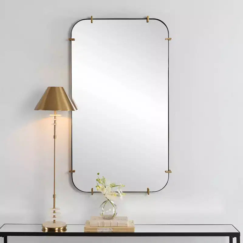 Specchio da parete rettangolare Uttermost Pali nero 27 1/4 x 47 1/2