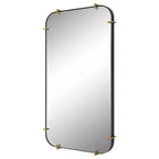 Specchio da parete rettangolare Uttermost Pali nero 27 1/4 x 47 1/2