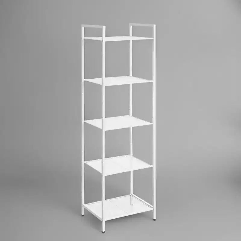 SONGMICS Scaffale Portaoggetti Scaffale da Bagno Estensibile in Acciaio per Piante con Ripiano Regolabile