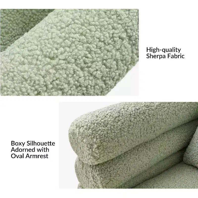 Poltrona girevole Arturo moderna con due cuscini set da 2 | ART OF LIVING DESIGNS-SAGE