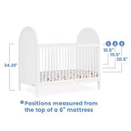Lettino convertibile 4 in 1 Delta Children Eloise - Certificazione Greenguard Gold