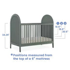 Lettino convertibile 4 in 1 Delta Children Eloise - Certificazione Greenguard Gold
