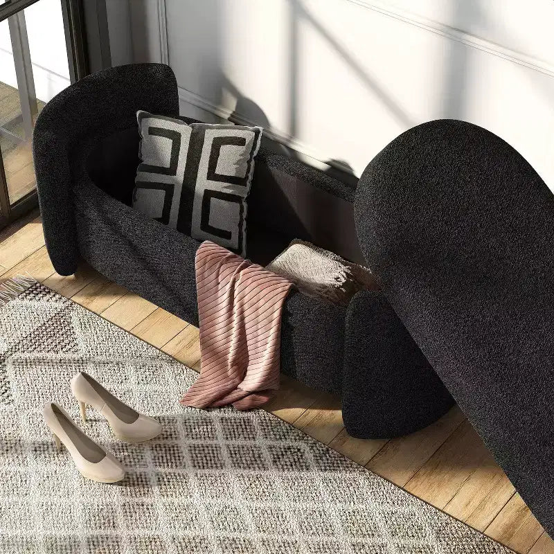 Panca contenitore Makine Glam Boucle per camera da letto e ingresso - HOMES: Inside + Out