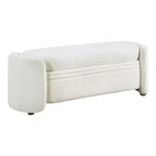 Panca contenitore Makine Glam Boucle per camera da letto e ingresso - HOMES: Inside + Out