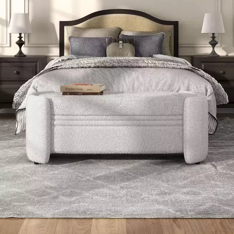 Panca contenitore Makine Glam Boucle per camera da letto e ingresso - HOMES: Inside + Out
