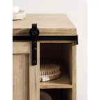 Tavolino galleggiante in legno con mobiletto Cates di Kate and Laurel