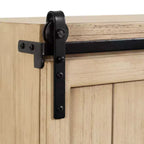 Tavolino galleggiante in legno con mobiletto Cates di Kate and Laurel