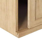 Tavolino galleggiante in legno con mobiletto Cates di Kate and Laurel