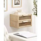 Tavolino sospeso in rattan Kate and Laurel Ori