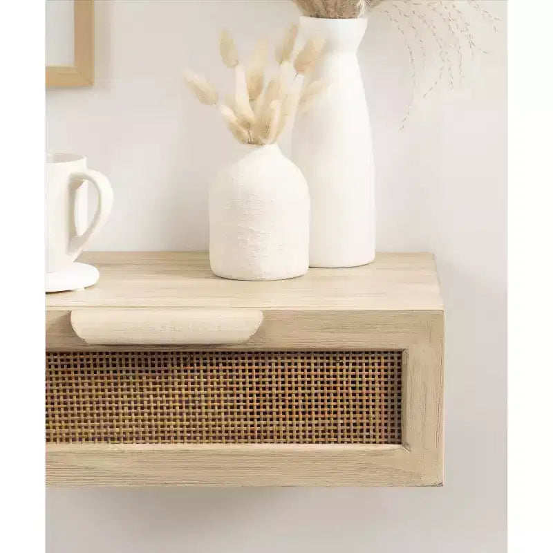 Tavolino sospeso in rattan Kate and Laurel Ori