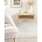 Tavolino sospeso in rattan Kate and Laurel Ori