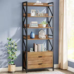 Lantine 70.8 2 Cassetti 5 Ripiani Libreria Aperta