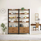 Lantine 70.8 2 Cassetti 5 Ripiani Libreria Aperta