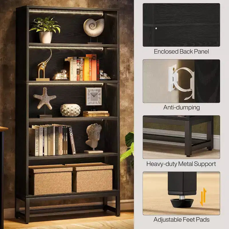 Libreria a 5 ripiani autoportante Lantine 70.8 Tall