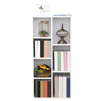 VASAGLE Libreria, Scaffale con 7 Scomparti, Scaffali Indipendenti e Organizzatore a Cubi, Bianco