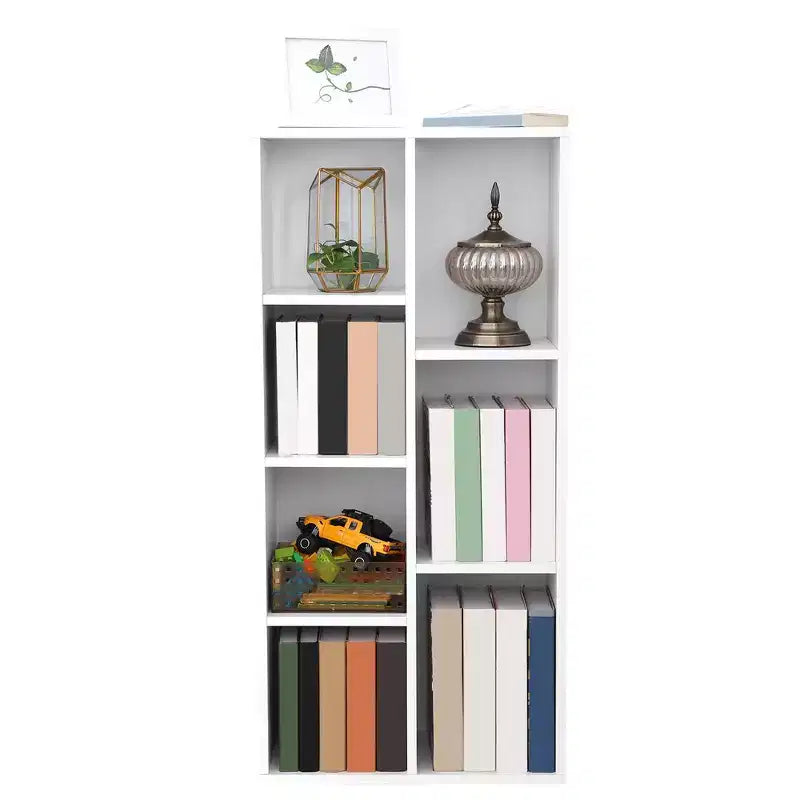 VASAGLE Libreria, Scaffale con 7 Scomparti, Scaffali Indipendenti e Organizzatore a Cubi, Bianco