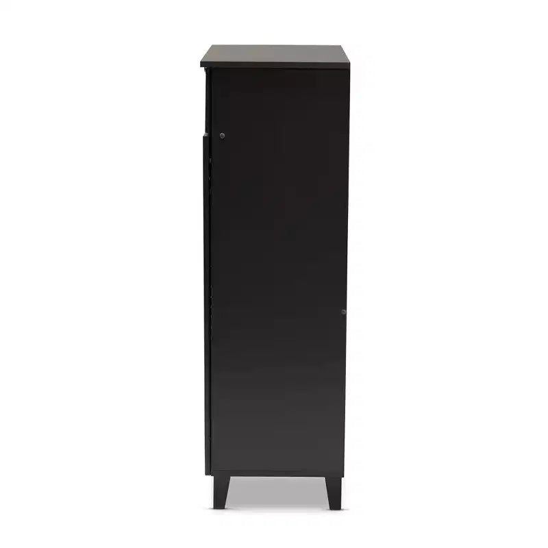 Scarpiera Coolidge Baxton Studio con ripiani in legno e cassetto