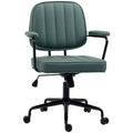 Vinsetto Home Office Chair, Microfiber Computer Desk Chair with Swivel Wheels, Adjustable Height, and Tilt Function