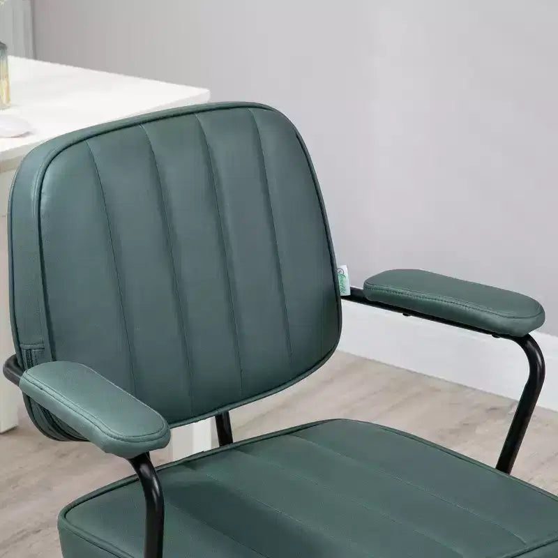Sedia da ufficio Vinsetto, sedia da scrivania in microfibra con ruote girevoli, altezza regolabile e funzione reclinabile
