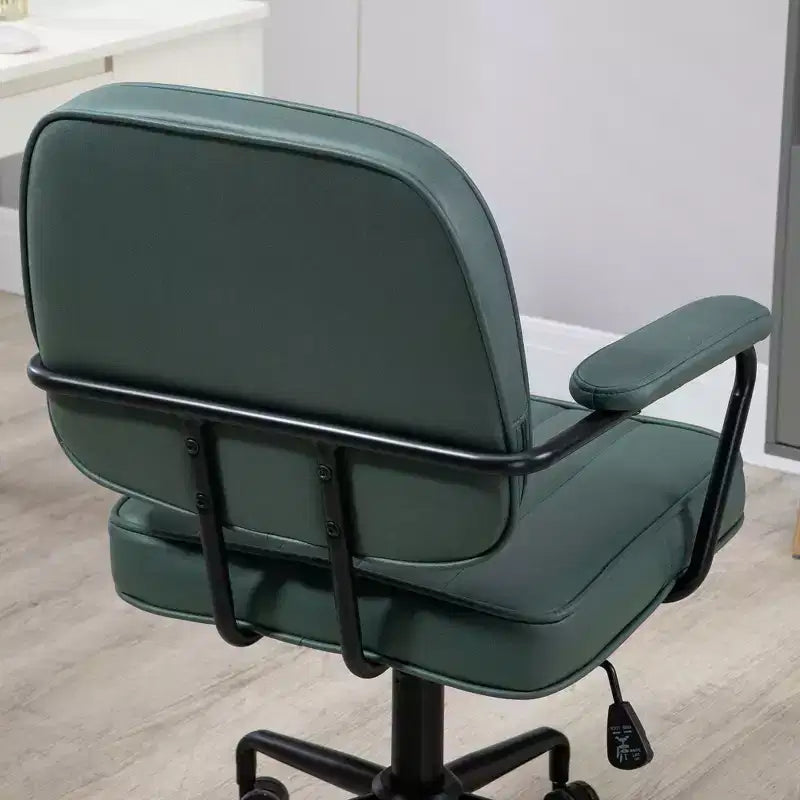 Sedia da ufficio Vinsetto, sedia da scrivania in microfibra con ruote girevoli, altezza regolabile e funzione reclinabile