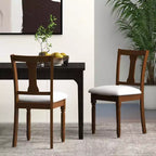 Costway 2 SEDIE in LEGNO, Antiche Imbottite con Vano Contenitore, Nero e Beige/Marrone e Grigio Chiaro