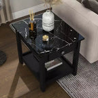Set tavolino da salotto Minsay Transitional 4 pezzi con ripiano in finto marmo - HOMES: Inside + Out