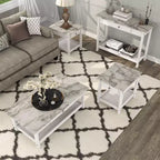 Set tavolino da salotto Minsay Transitional 4 pezzi con ripiano in finto marmo - HOMES: Inside + Out
