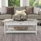 Set tavolino da salotto Minsay Transitional 4 pezzi con ripiano in finto marmo - HOMES: Inside + Out