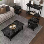Set tavolino da salotto Minsay Transitional 4 pezzi con ripiano in finto marmo - HOMES: Inside + Out