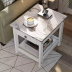 Set tavolino da salotto Minsay Transitional 4 pezzi con ripiano in finto marmo - HOMES: Inside + Out