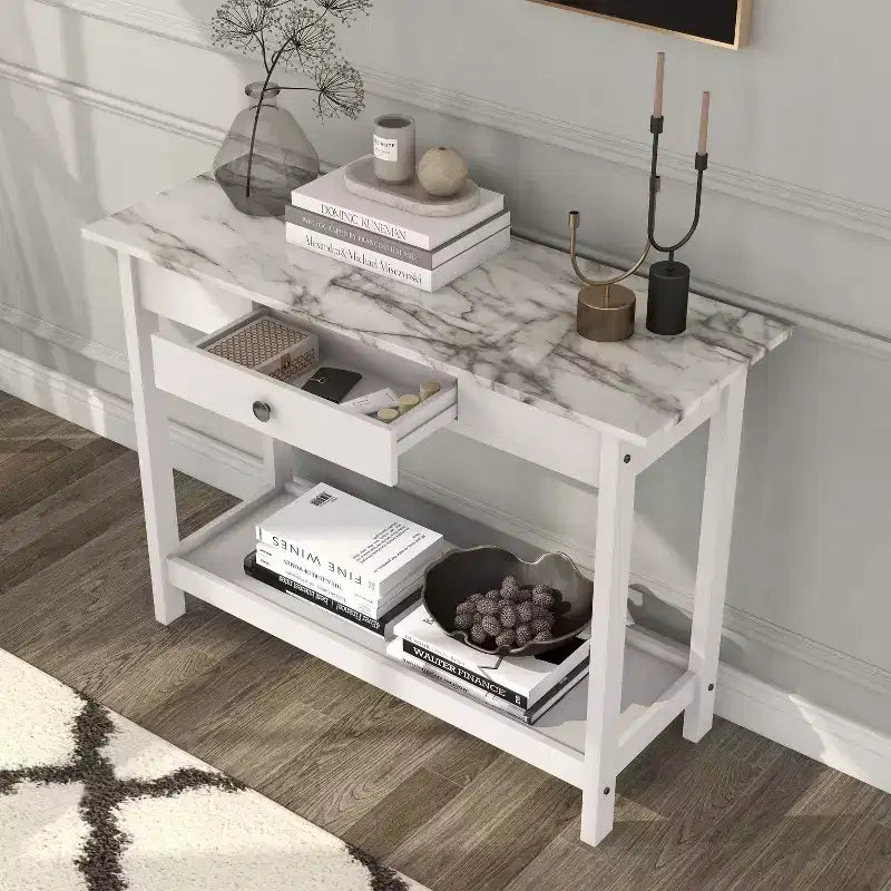 Set tavolino da salotto Minsay Transitional 4 pezzi con ripiano in finto marmo - HOMES: Inside + Out
