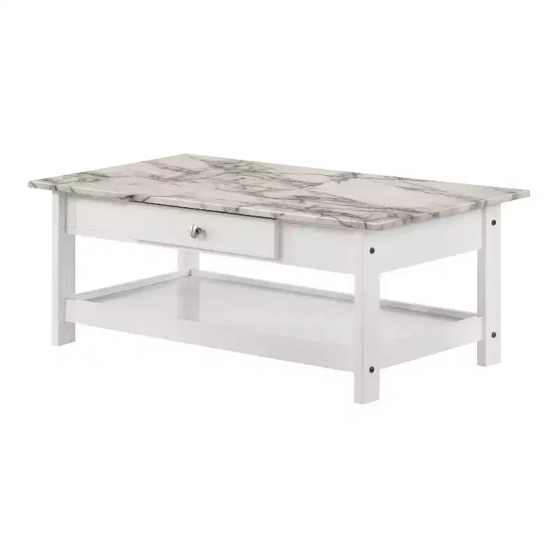 Set tavolino da salotto Minsay Transitional 4 pezzi con ripiano in finto marmo - HOMES: Inside + Out