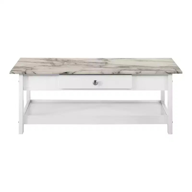 Set tavolino da salotto Minsay Transitional 4 pezzi con ripiano in finto marmo - HOMES: Inside + Out