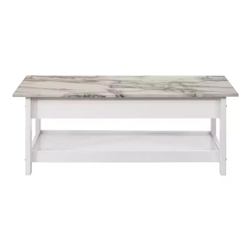 Set tavolino da salotto Minsay Transitional 4 pezzi con ripiano in finto marmo - HOMES: Inside + Out