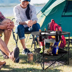 Tavolo Pieghevole da Campeggio Wakeman Outdoors, Nero