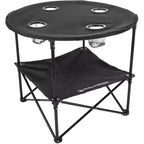 Tavolo Pieghevole da Campeggio Wakeman Outdoors, Nero