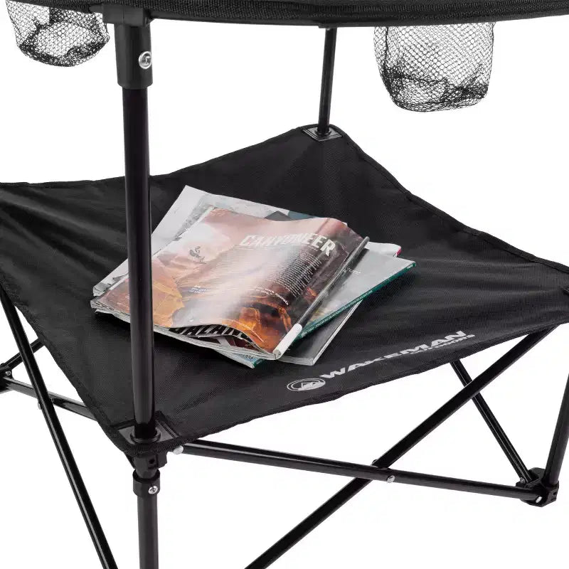 Tavolo Pieghevole da Campeggio Wakeman Outdoors, Nero