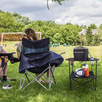 Tavolo Pieghevole da Campeggio Wakeman Outdoors, Nero