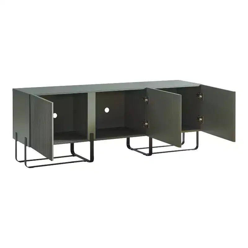24/7 Shop At Home Mobile TV Forast Moderno a 3 Ante Contenitore per TV fino a 65 pollici