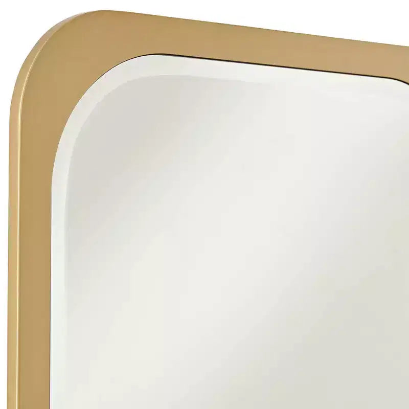 Noble Park Devonshire Specchio da Parete Rettangolare con Bordo Smussato, con Cornice Dorata, 71 cm di Larghezza, per Bagno, Camera da Letto, Soggiorno
